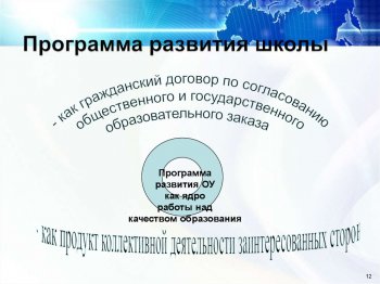 О Программе развития образования